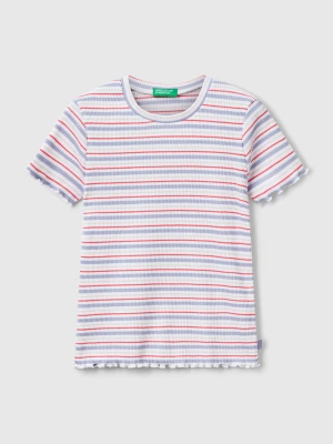Benetton, Striped Stretch Cotton T-shirt, size XL, Multi-color, Kids United Colors of Benetton