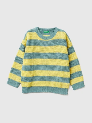 Benetton, Striped Sweater, Size: 110, Sky Blue, Kids United Colors of Benetton
