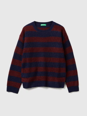 Benetton, Striped Sweater, Size: 2XL, Dark Blue, Kids United Colors of Benetton