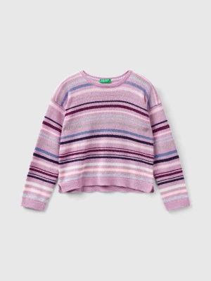 Benetton, Striped Sweater With Lurex, size 2XL, Multi-color, Kids United Colors of Benetton