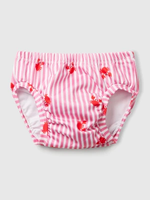 Benetton, Striped Swim Bottoms With Crabs, size 90, Pink, Kids United Colors of Benetton
