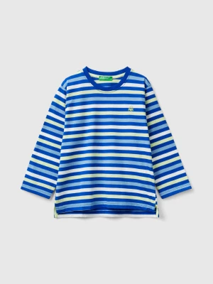 Benetton, Striped T-shirt In 100% Cotton, size 82, Multi-color, Kids United Colors of Benetton