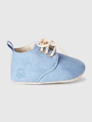 Benetton, Suede-look Shoes, size 19, Sky Blue, Kids United Colors of Benetton