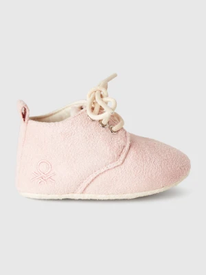 Benetton, Suede-look Shoes, size 19, Soft Pink, Kids United Colors of Benetton