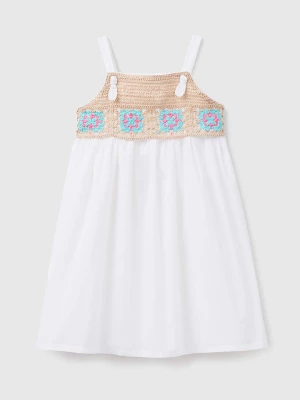 Benetton Sukienka w kolorze białym rozmiar: 130