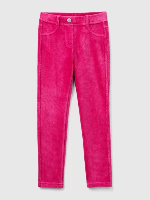 Benetton, Super Skinny Chenille Trousers, size 2XL, Fuchsia, Kids United Colors of Benetton