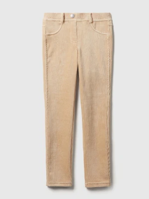 Benetton, Super Skinny Chenille Trousers, Size: L, Beige, Kids United Colors of Benetton