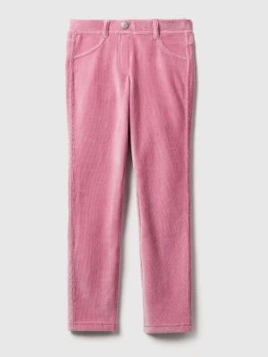 Benetton, Super Skinny Chenille Trousers, Size: XL, Pink, Kids United Colors of Benetton