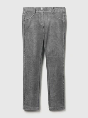 Benetton, Super Skinny Chenille Trousers, Size: XL, Gray, Kids United Colors of Benetton