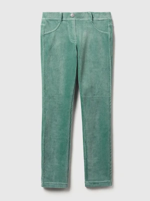 Benetton, Super Skinny Chenille Trousers, Size: XL, Sky Blue, Kids United Colors of Benetton