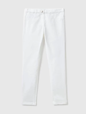 Benetton, Super Skinny Trousers, size S, White, Kids United Colors of Benetton