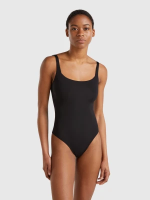 Benetton, Super Stretch Bodysuit, size XS, Black, Women United Colors of Benetton