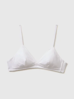 Benetton, Super Stretch Cotton Bra, Size: 1°, White, Women United Colors of Benetton