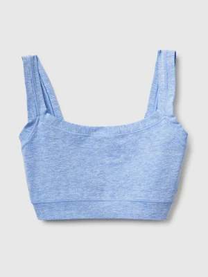 Benetton, Super Stretch Cotton Brassiere, Size: OS, Light Blue, Women United Colors of Benetton