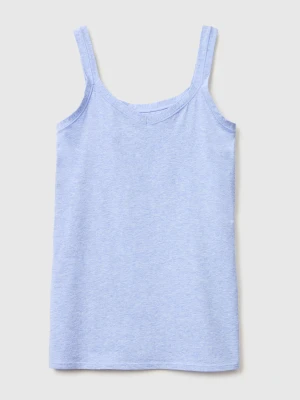Benetton, Super Stretch Cotton Tank Top, Size: OS, Light Blue, Women United Colors of Benetton