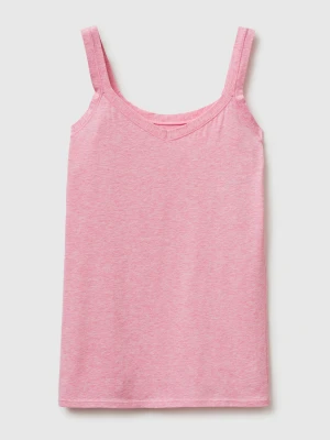 Benetton, Super Stretch Cotton Tank Top, Size: OS, Pink, Women United Colors of Benetton