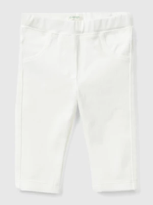 Benetton, Super Stretch Jeggings, size 68, Creamy White, Kids United Colors of Benetton