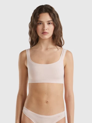 Benetton, Super Stretch Organic Cotton Bra, size OS, Soft Pink, Women United Colors of Benetton