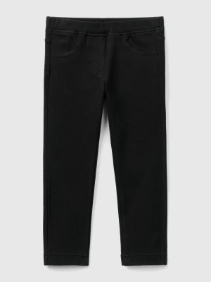 Benetton, Super Stretch Sweatpants, size 90, Black, Kids United Colors of Benetton