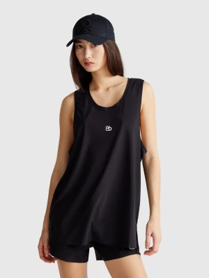 Benetton, Super Stretch Tank Top, size S, Black, Women United Colors of Benetton