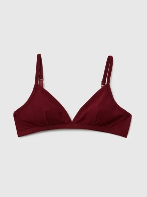 Benetton, Super Stretch Triangle Bra, Size: 1°, Burgundy, Women United Colors of Benetton