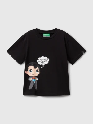Benetton, Superman ©&™ Dc Comics T-shirt, Size: 116, Black, Kids United Colors of Benetton