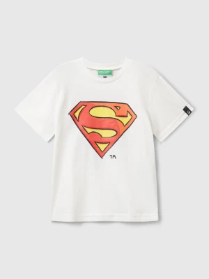 Benetton, Superman ©&™ Dc Comics T-shirt, Size: 82, Creamy White, Kids United Colors of Benetton