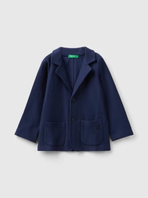 Benetton, Sweat Blazer With Pockets, size 110, Dark Blue, Kids United Colors of Benetton