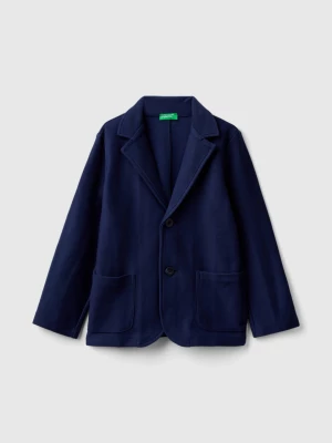 Benetton, Sweat Blazer With Pockets, size XL, Dark Blue, Kids United Colors of Benetton