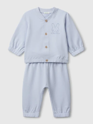 Benetton, Sweat Cotton Outfit, size 82, Sky Blue, Kids United Colors of Benetton