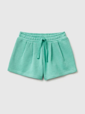 Benetton, Sweat Fabric Shorts, Size: 116, Aqua, Kids United Colors of Benetton