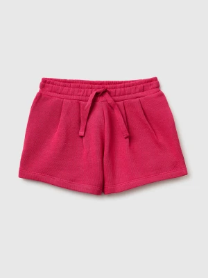 Benetton, Sweat Fabric Shorts, Size: 116, Fuchsia, Kids United Colors of Benetton