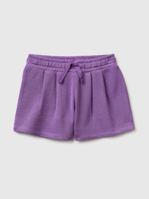 Benetton, Sweat Fabric Shorts, Size: 116, Purple, Kids United Colors of Benetton