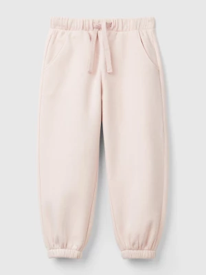 Benetton, Sweat Joggers With Drawstring, size 110, Soft Pink, Kids United Colors of Benetton