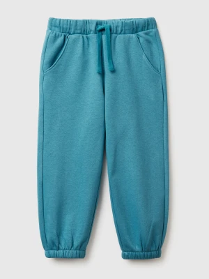 Benetton, Sweat Joggers With Drawstring, Size: 110, Turquoise, Kids United Colors of Benetton