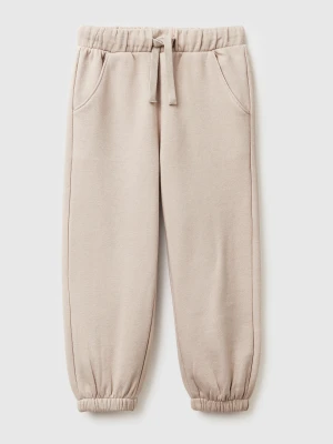 Benetton, Sweat Joggers With Drawstring, Size: 116, Beige, Kids United Colors of Benetton