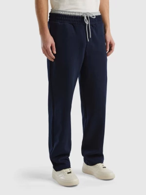 Benetton, Sweat Joggers With Drawstring, size M, Dark Blue, Men United Colors of Benetton