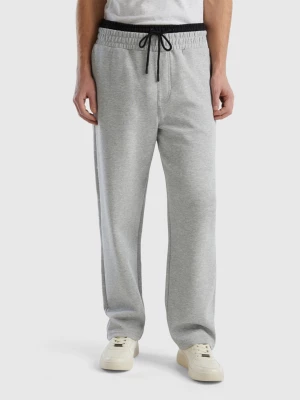 Benetton, Sweat Joggers With Drawstring, size S, Light Gray, Men United Colors of Benetton