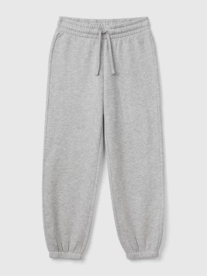 Benetton, Sweat Joggers With Drawstring, size M, Light Gray, Kids United Colors of Benetton