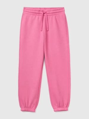 Benetton, Sweat Joggers With Drawstring, size XL, Pink, Kids United Colors of Benetton