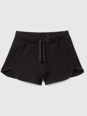 Benetton, Sweat Shorts In 100% Organic Cotton, size 104, Black, Kids United Colors of Benetton