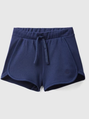 Benetton, Sweat Shorts In 100% Organic Cotton, size 104, Dark Blue, Kids United Colors of Benetton
