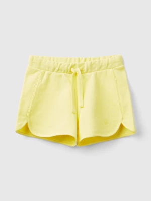 Benetton, Sweat Shorts In 100% Organic Cotton, size 104, Yellow, Kids United Colors of Benetton