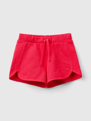 Benetton, Sweat Shorts In 100% Organic Cotton, size 110, Fuchsia, Kids United Colors of Benetton