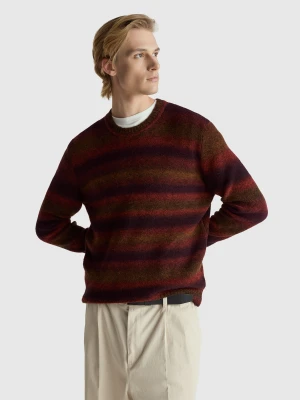 Benetton, Sweater In Alpaca And Wool Blend, Size: XS, Burgundy, Men United Colors of Benetton