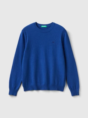 Benetton, Sweater In Cashmere And Wool Blend, size 2XL, Blue, Kids United Colors of Benetton
