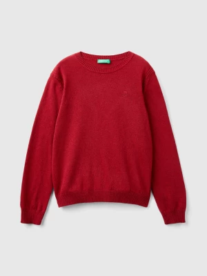 Benetton, Sweater In Cashmere And Wool Blend, size S, Red, Kids United Colors of Benetton