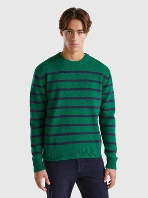 Benetton, Sweater In Pure Shetland Wool, size S, Dark Green, Men United Colors of Benetton