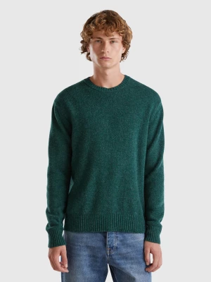 Benetton, Sweater In Shetland Wool, size L, Green, Men United Colors of Benetton