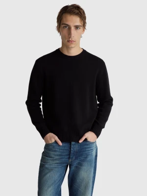 Benetton, Sweater In Shetland Wool, Size: XS, Black, Men United Colors of Benetton
